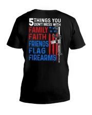 5 Things You Don't Mess With Gun - Love Gun V-Neck T-Shirt tile