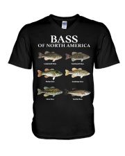 Bass Of North America - Love Fishing V-Neck T-Shirt tile