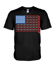 Golf Flag - Love Golf V-Neck T-Shirt tile