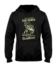 Like It When She Bends Over But Love It When She Tugs On My Worm And Swallows - Love Fishing Hooded Sweatshirt tile