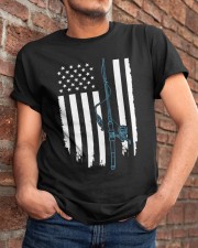 Fishing Rod Flag Classic T-Shirt apparel-classic-tshirt-lifestyle-26