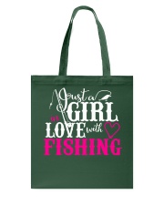 Just A Girl Love In Love With Fishing Tote Bag tile