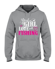 Just A Girl Love In Love With Fishing Hooded Sweatshirt tile
