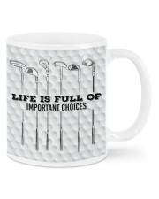 Life Is Full Of Important Choices Mug - Love Golf Mug front
