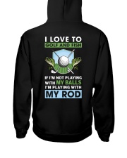 I Love To Golf And Fish - Love Fishing Golfing Hooded Sweatshirt tile