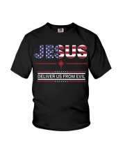 Jesus - Deliver Us From Evil Youth T-Shirt tile