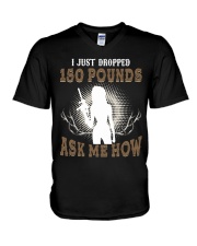 Just Dropped 150 Pounds Ask Me Now - Love Hunting V-Neck T-Shirt tile