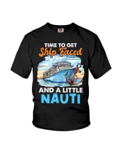 Time To Get Ship Faced And A Nauti - Love Cruise Youth T-Shirt tile