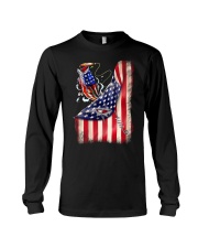 Bass Fish Flag - Fishing Gifts Long Sleeve Tee tile