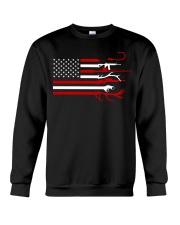 Hunting Fishing Flag - Love Fishing Hunting Crewneck Sweatshirt tile