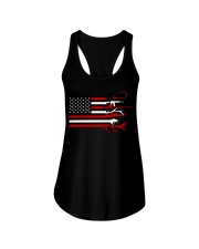 Hunting Fishing Flag - Love Fishing Hunting Ladies Flowy Tank tile