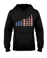 Bullet American Flag - Love Gun Hooded Sweatshirt tile