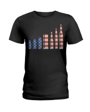 Bullet American Flag - Love Gun Ladies T-Shirt tile