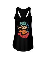 Here Fishy Fishy Fishy - Love Fishing Ladies Flowy Tank tile