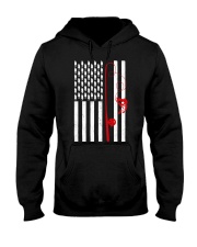 Flag Fishing Rod - Love Fishing Hooded Sweatshirt tile