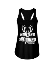 Hunting And Fishing Solve All My Problems Ladies Flowy Tank tile