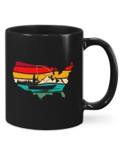 United States Shape Mountain Fishing Scene - Love Fishing Mugs tile