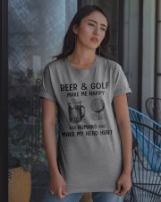 Golf And Beer Make Me Happy - Love Golf Classic T-Shirt apparel-classic-tshirt-lifestyle-08
