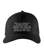The Attitudes Of Women And Fish - Love Fishing Embroidered Hat front