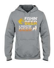 Fishing Beer And Shooting Deer Hooded Sweatshirt tile
