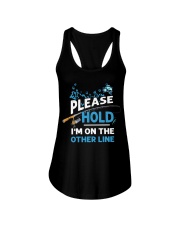 Please Hole - I'm On The Other Line - Love Fishing Ladies Flowy Tank tile