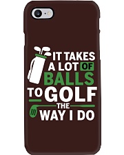 It Takes A Lot Of Balls To Golf The Way I Do - Love Golf Phone Case tile