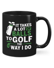 It Takes A Lot Of Balls To Golf The Way I Do - Love Golf Mugs tile
