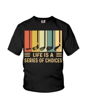 Life Is A Series Of Choices - Love Golf Youth T-Shirt tile