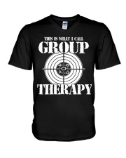 This Is What I Call Group Therapy - Gun Lover V-Neck T-Shirt tile