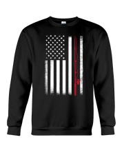 Fishing Rod - US Flag - Love Fishing Crewneck Sweatshirt tile