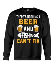 There's Nothing A Beer And Fishing Can't Fix - Love Fishing Crewneck Sweatshirt tile