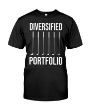 Golfer Funny Diversified Portfolio - Golf Lover Classic T-Shirt front