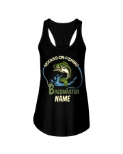 Hooked On Fishing - Bass Master - Fishing Hunting Gifts Ladies Flowy Tank tile
