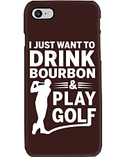 I Just Want To Drink Bourbon And Play Golf - Love Golf Phone Case tile