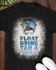 Float Drink Tan And Repeat - Love Cruise Classic T-Shirt apparel-classic-tshirt-lifestyle-front-160