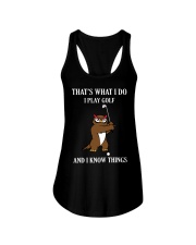 That's What I Do - I Play Golf And I Know Things Ladies Flowy Tank tile