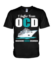 I Suffer From OCD - Obsessive Cruise Disorder - Cruise Gifts V-Neck T-Shirt tile