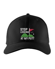 Stop Looking At My Putt - Golf Gifts Embroidered Hat front