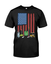 US Flag Golf - Golf Gifts Classic T-Shirt front