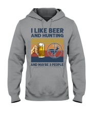 I Like Beer And Hunting And Maybe 3 People Hooded Sweatshirt tile