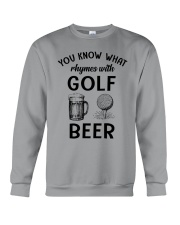 You Know What Rhymes With Golf Beer - Love Golf Crewneck Sweatshirt tile
