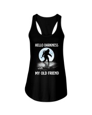 Hello Darkness My Old Friend - Love Fishing Ladies Flowy Tank tile