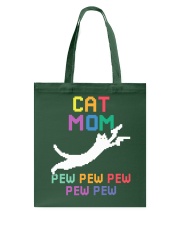 Cat Mom - Pew Pew Pew - Gun Lover Tote Bag tile