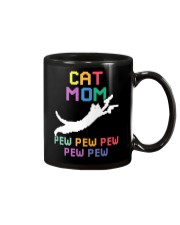 Cat Mom - Pew Pew Pew - Gun Lover Mug tile