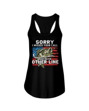 Sorry I Missed Your Call Always On The Other Line - Love Fishing Ladies Flowy Tank tile