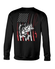 Bass Fishing Flag - Love Fishing Crewneck Sweatshirt tile