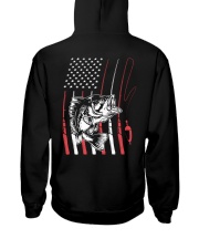Bass Fishing Flag - Love Fishing Hooded Sweatshirt tile