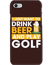 I Just Want To Drink Beer And Play Golf - Love Golf Phone Case tile
