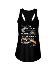 To My Son - Fishing Gifts Ladies Flowy Tank tile
