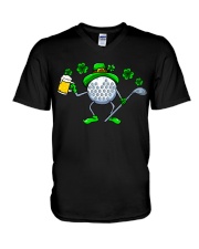 St Patricks Day Golf - Love Golf V-Neck T-Shirt tile